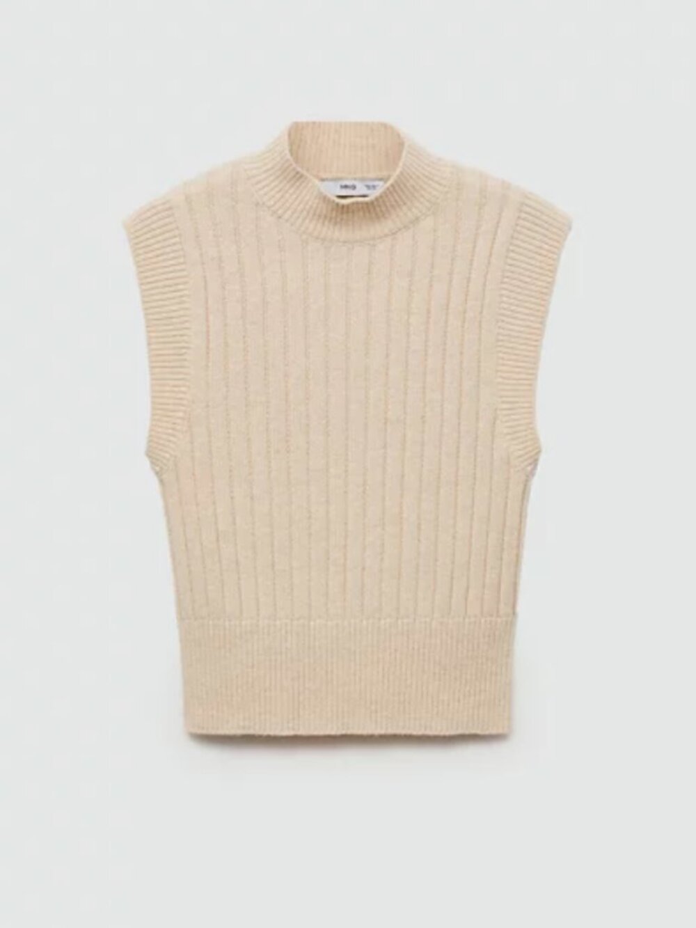 Mango Women's Perkins Collar Knitted Sweater Vest